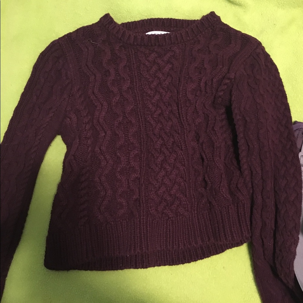 Knit crop sweater